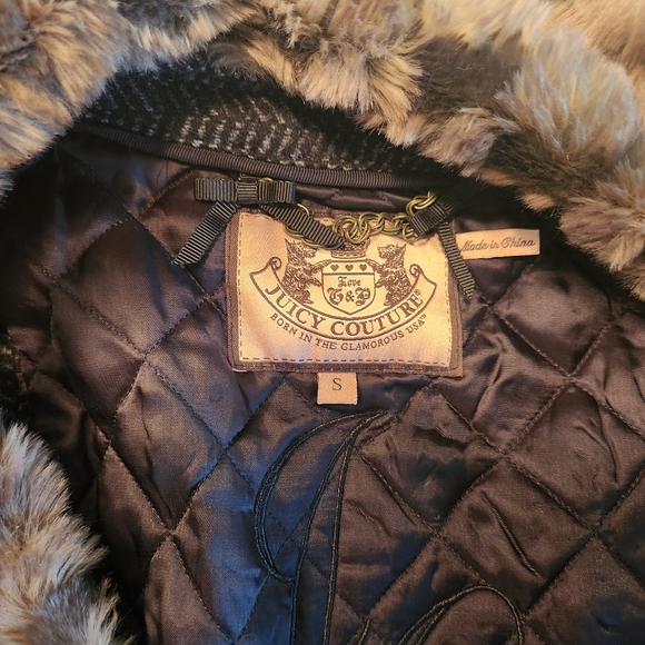 Juicy Couture cropped wool and faux fur vest - Picture 3 of 4